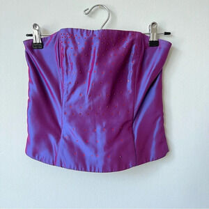 Vintage Jessica McClintock for Gunne Sax Millenium 2000 Bedazzled Corset Top